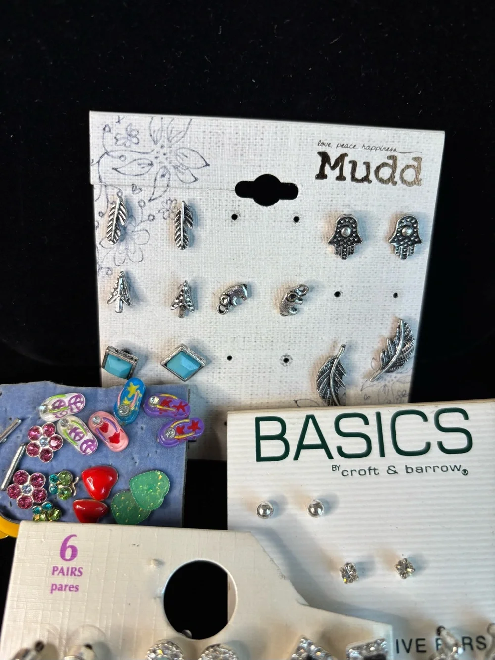 Assorted Women's/Girl’s Earring Set with Turquoise and Silver - Mixed Brands
